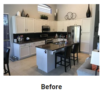 before 10 day kitchen remodel 