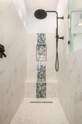 Iridescent Abalone Shower Tile