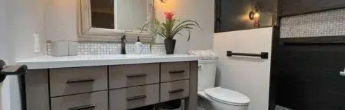 Beautiful remodeled bathroom in North Phoenix home
