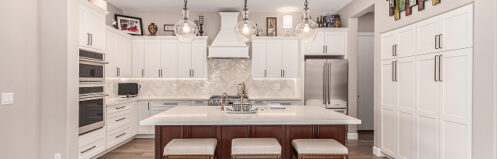 Stunning remodeled white bright kitchen in Phoenix, AZ