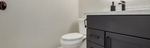 Guest powder bathroom remodeled in Scottsdale, AZ