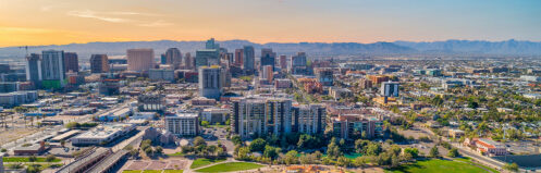 Aerial view of the Phoenix Metro area