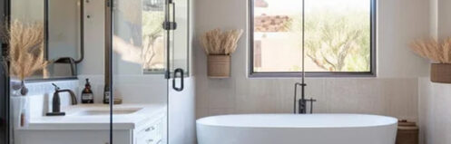 Stunning bathroom with a luxurious tub in Scottsdale AZ