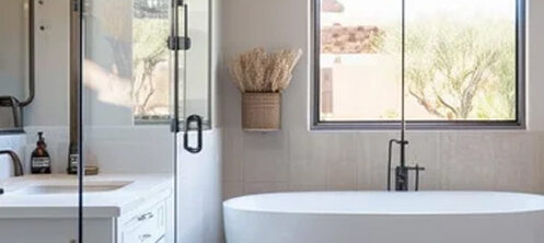 Stunning bathroom with a luxurious tub in Scottsdale AZ