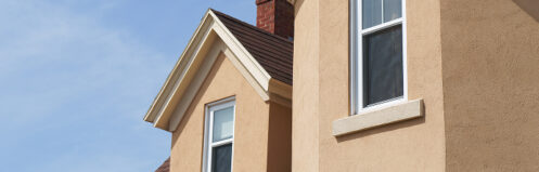 Stucco on the side of a Scottsdale, AZ home