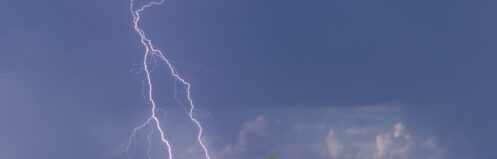 desert storm with lightning in paradise valley, az